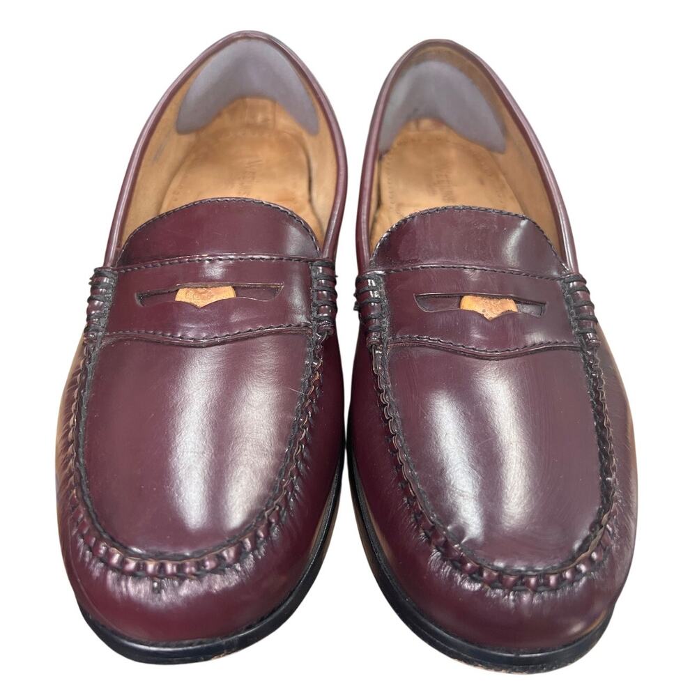 G.H.Bass Women's Wayfarer Weejuns Burgundy Penny Loafers Size US 9 - Picture 7 of 11
